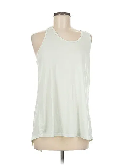 Pre-owned Athleta Sleeveless T-shirt In White