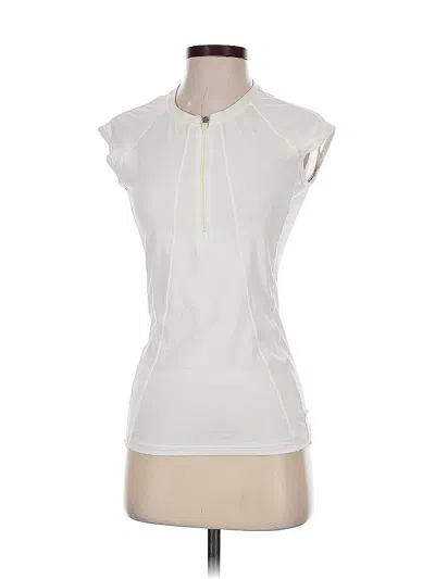 Pre-owned Athleta Sleeveless T-shirt In White
