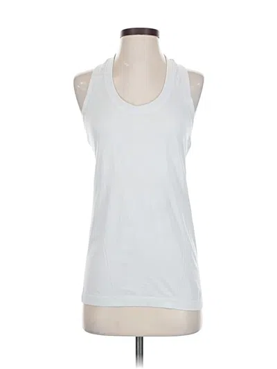Pre-owned Athleta Sleeveless T-shirt In White