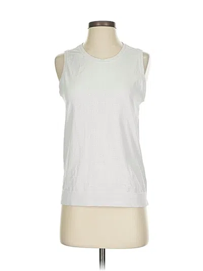 Pre-owned Athleta Sleeveless T-shirt In White