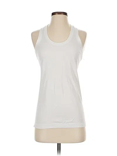 Pre-owned Athleta Sleeveless T-shirt In White