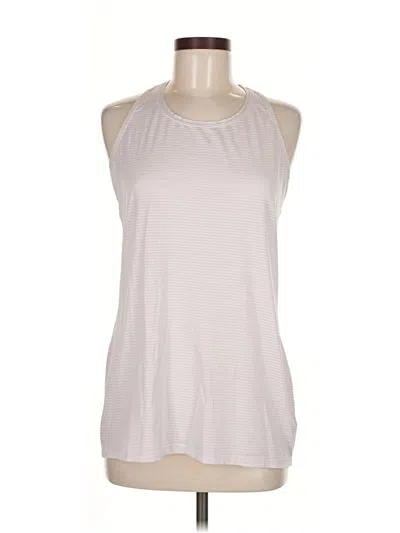 Pre-owned Athleta Sleeveless T-shirt In White