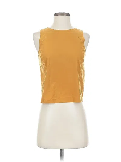 Pre-owned Athleta Sleeveless T-shirt In Yellow