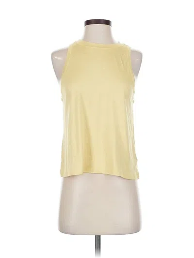 Pre-owned Athleta Sleeveless T-shirt In Yellow