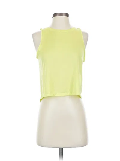 Pre-owned Athleta Sleeveless T-shirt In Yellow