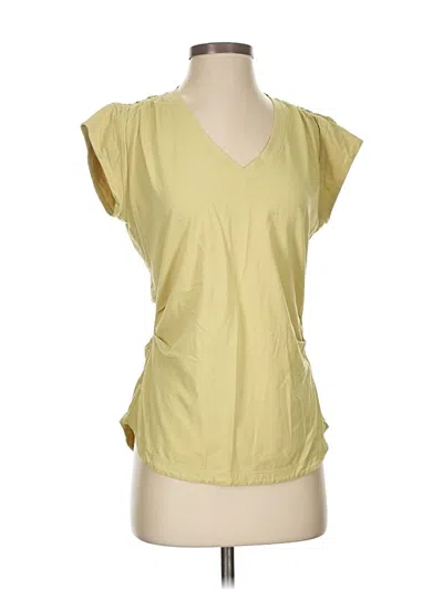 Pre-owned Athleta Sleeveless T-shirt In Yellow