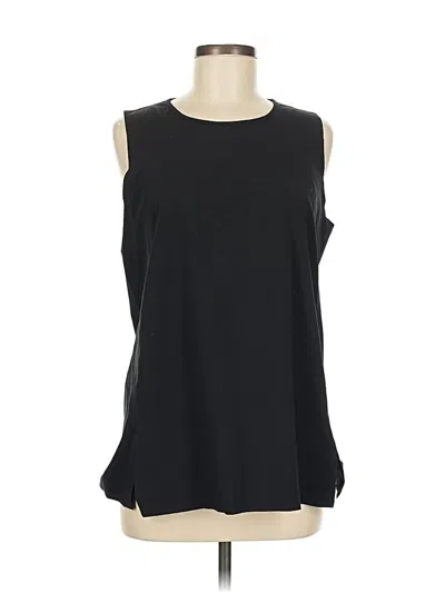 Pre-owned Athleta Sleeveless Top Black Boatneck Tops