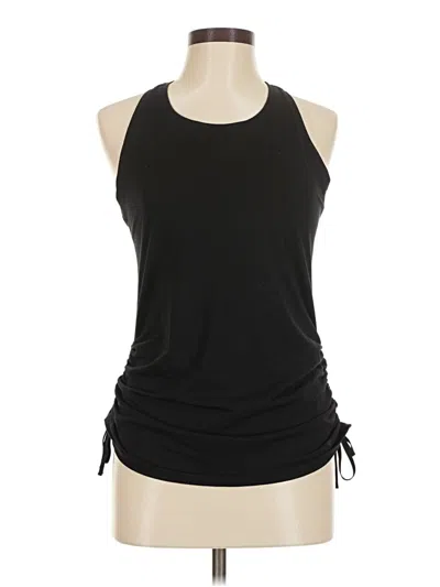 Pre-owned Athleta Sleeveless Top Black Halter Neckline Tops