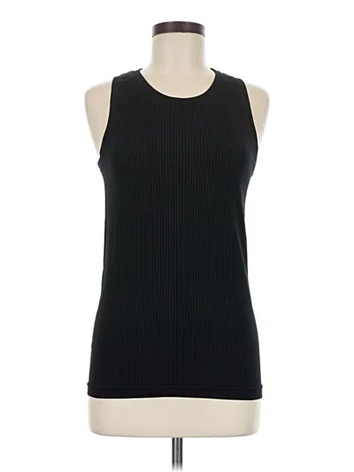 Pre-owned Athleta Sleeveless Top Black Halter Neckline Tops