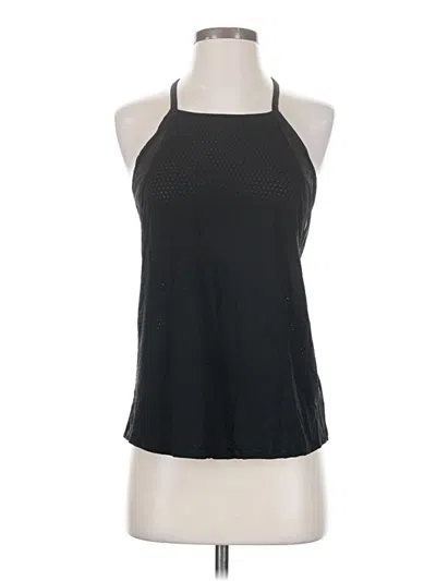 Pre-owned Athleta Sleeveless Top Black Halter Neckline Tops