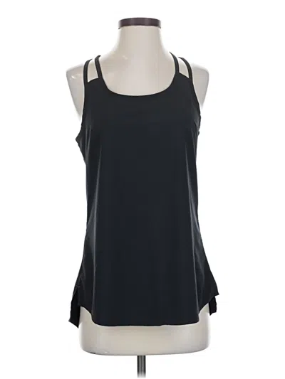 Pre-owned Athleta Sleeveless Top Black Halter Neckline Tops