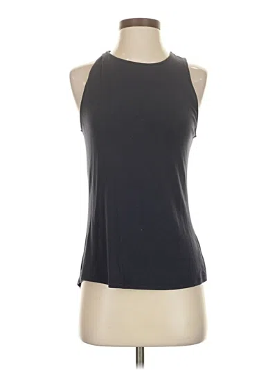 Pre-owned Athleta Sleeveless Top Black Halter Neckline Tops