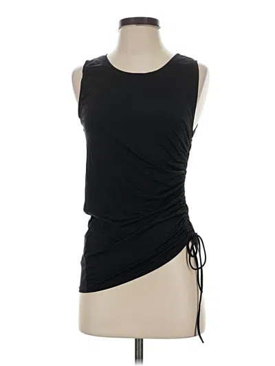 Pre-owned Athleta Sleeveless Top Black One Shoulder Neckline Tops