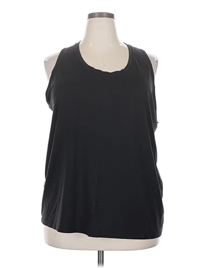 Pre-owned Athleta Sleeveless Top Black Scoop Neck Tops