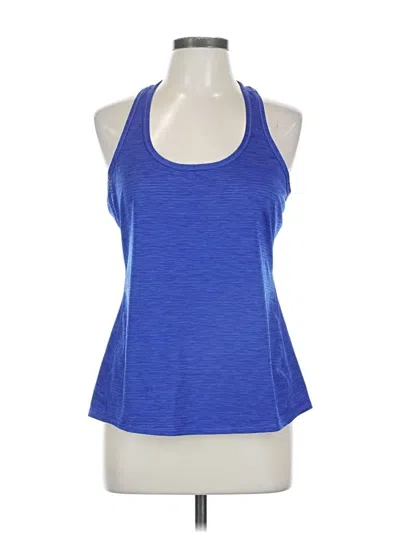 Pre-owned Athleta Sleeveless Top Blue Halter Neckline Tops