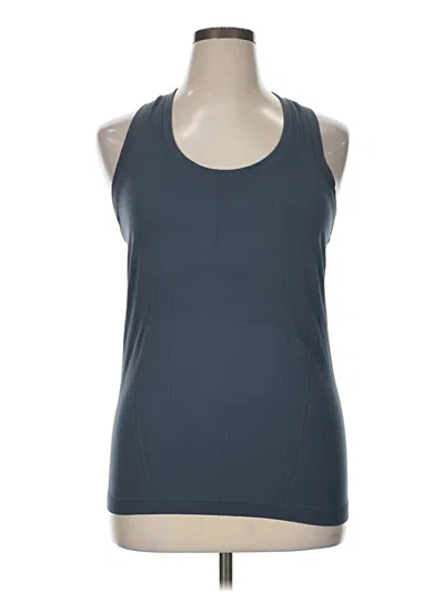 Pre-owned Athleta Sleeveless Top Blue Halter Neckline Tops