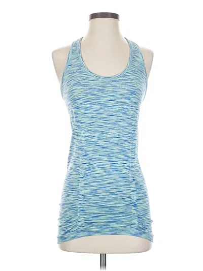 Pre-owned Athleta Sleeveless Top Blue Halter Neckline Tops