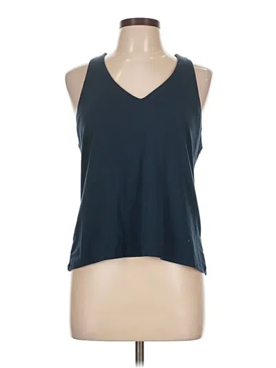 Pre-owned Athleta Sleeveless Top Blue Halter Neckline Tops