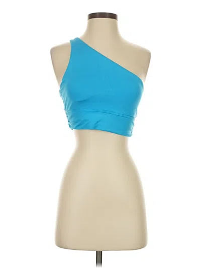 Pre-owned Athleta Sleeveless Top Blue One Shoulder Neckline Tops
