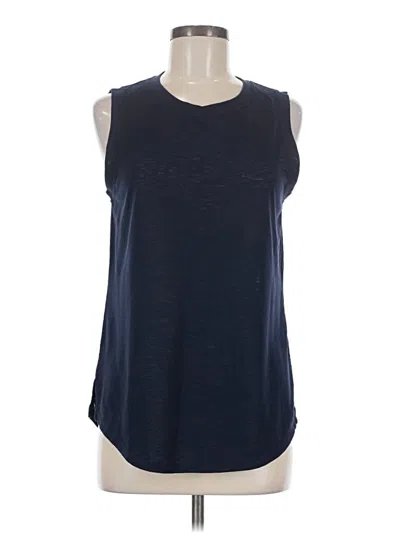 Pre-owned Athleta Sleeveless Top Blue Scoop Neck Tops