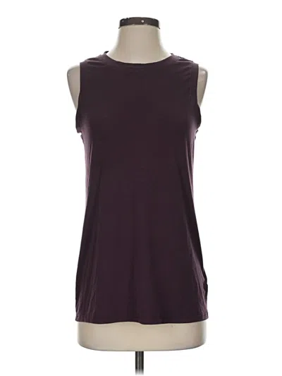 Pre-owned Athleta Sleeveless Top Burgundy Boatneck Tops