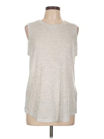Pre-owned Athleta Sleeveless Top Gray Cold Shoulder Neckline Tops