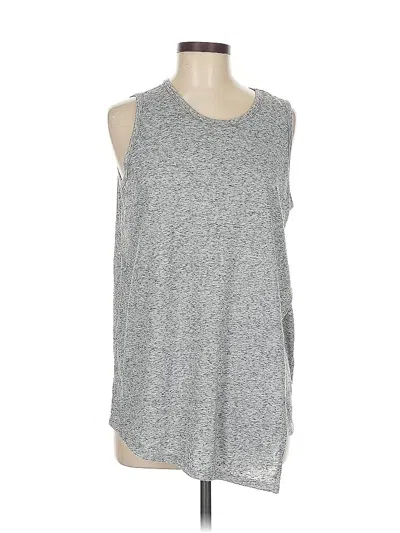 Pre-owned Athleta Sleeveless Top Gray Crew Neck Tops