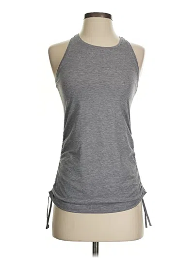 Pre-owned Athleta Sleeveless Top Gray Halter Neckline Tops