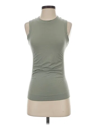 Pre-owned Athleta Sleeveless Top Gray Halter Neckline Tops