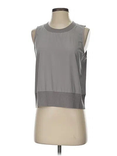 Pre-owned Athleta Sleeveless Top Gray Halter Neckline Tops