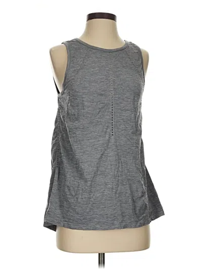 Pre-owned Athleta Sleeveless Top Gray Halter Neckline Tops