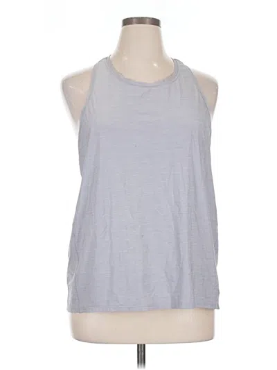 Pre-owned Athleta Sleeveless Top Gray Halter Neckline Tops