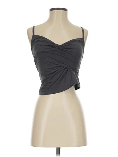 Pre-owned Athleta Sleeveless Top Gray Strapless Neckline Tops