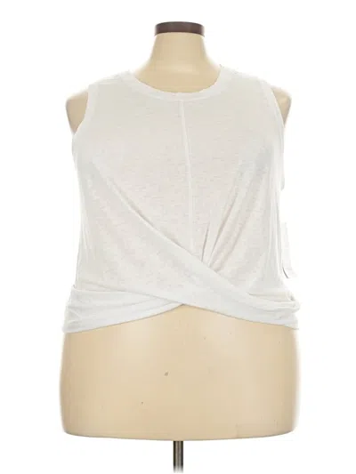 Athleta Sleeveless Top Ivory Cowl Neck Tops In White