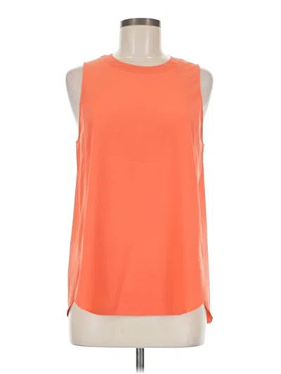 Pre-owned Athleta Sleeveless Top Orange Boatneck Tops