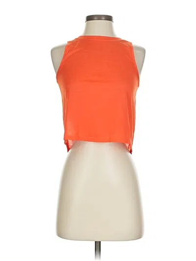 Pre-owned Athleta Sleeveless Top Orange Halter Neckline Tops