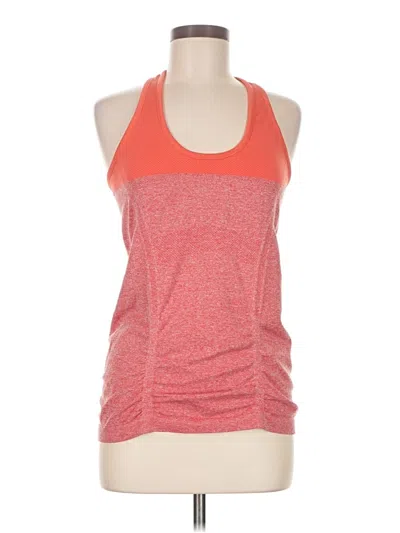 Pre-owned Athleta Sleeveless Top Orange Halter Neckline Tops
