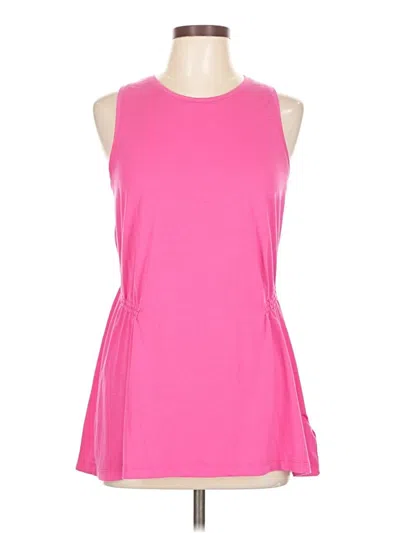 Pre-owned Athleta Sleeveless Top Pink Halter Neckline Tops