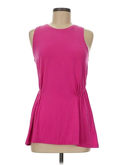 Pre-owned Athleta Sleeveless Top Pink Halter Neckline Tops