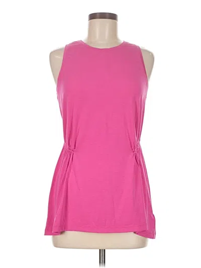 Pre-owned Athleta Sleeveless Top Pink Halter Neckline Tops
