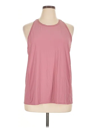 Pre-owned Athleta Sleeveless Top Pink Halter Neckline Tops
