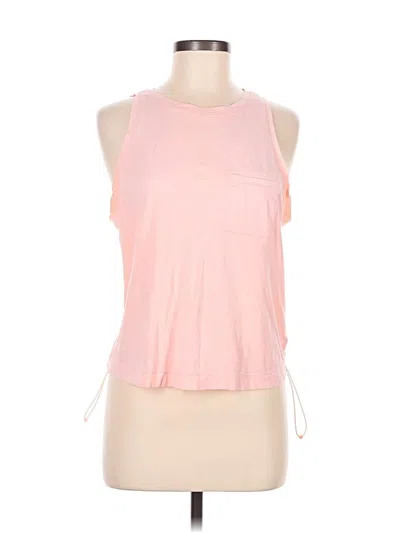Pre-owned Athleta Sleeveless Top Pink Halter Neckline Tops