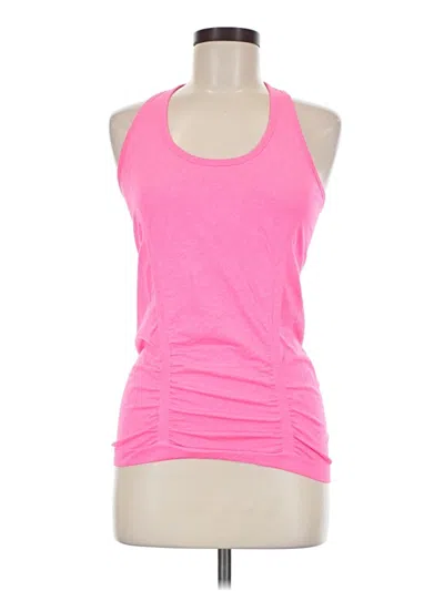 Pre-owned Athleta Sleeveless Top Pink Halter Neckline Tops