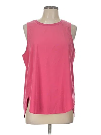 Pre-owned Athleta Sleeveless Top Pink One Shoulder Neckline Tops
