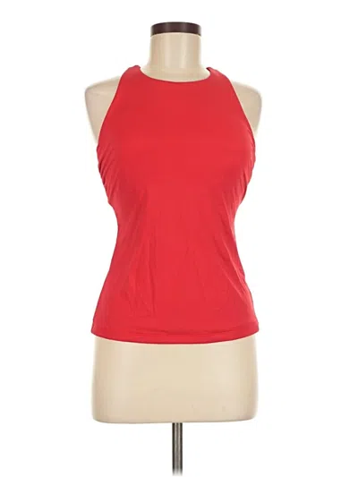 Pre-owned Athleta Sleeveless Top Red Halter Neckline Tops