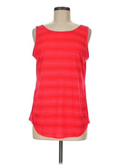 Pre-owned Athleta Sleeveless Top Red Scoop Neck Tops
