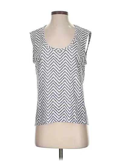 Pre-owned Athleta Sleeveless Top Silver Scoop Neck Tops