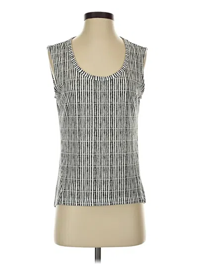 Pre-owned Athleta Sleeveless Top Silver Square Neckline Tops