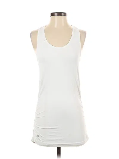 Pre-owned Athleta Sleeveless Top White Halter Neckline Tops