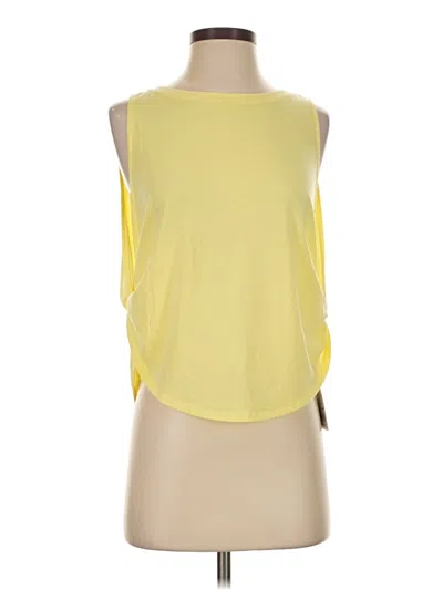 Athleta Sleeveless Top Yellow Halter Neckline Tops